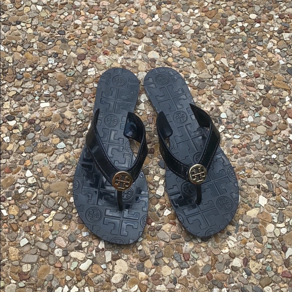 Tory Burch black “jelly” sandals